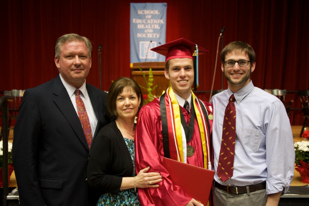 Corbin Graduation with Family