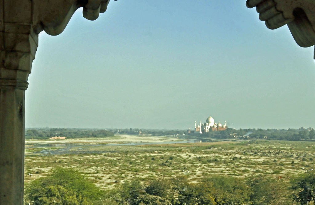 Taj Mahal from Fort Window