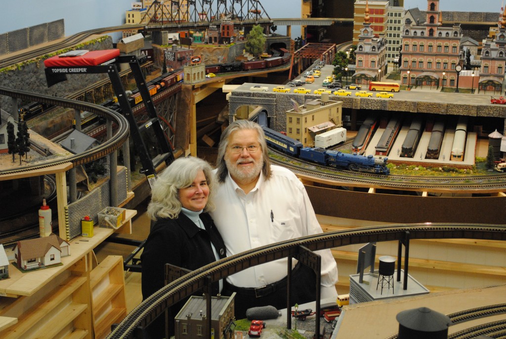Longtime model train enthusiasts Stephen and Liz Nelson own and operate Mr. Muffin’s Trains. (Photos by Maddie Scott)