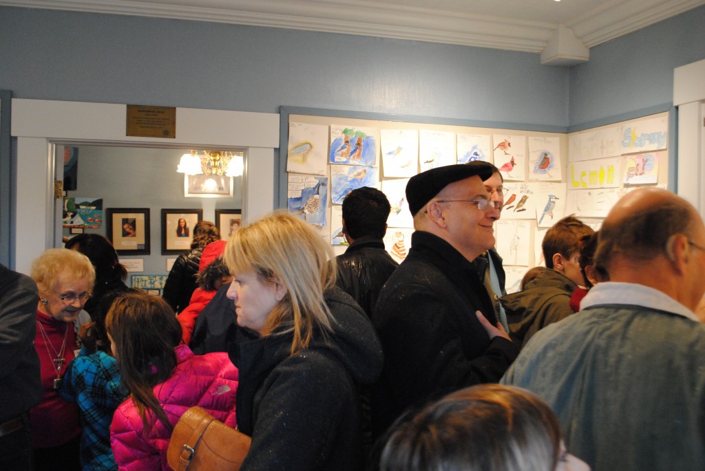 Despite the heavy rain, more than 340 people packed into the gallery throughout the day.