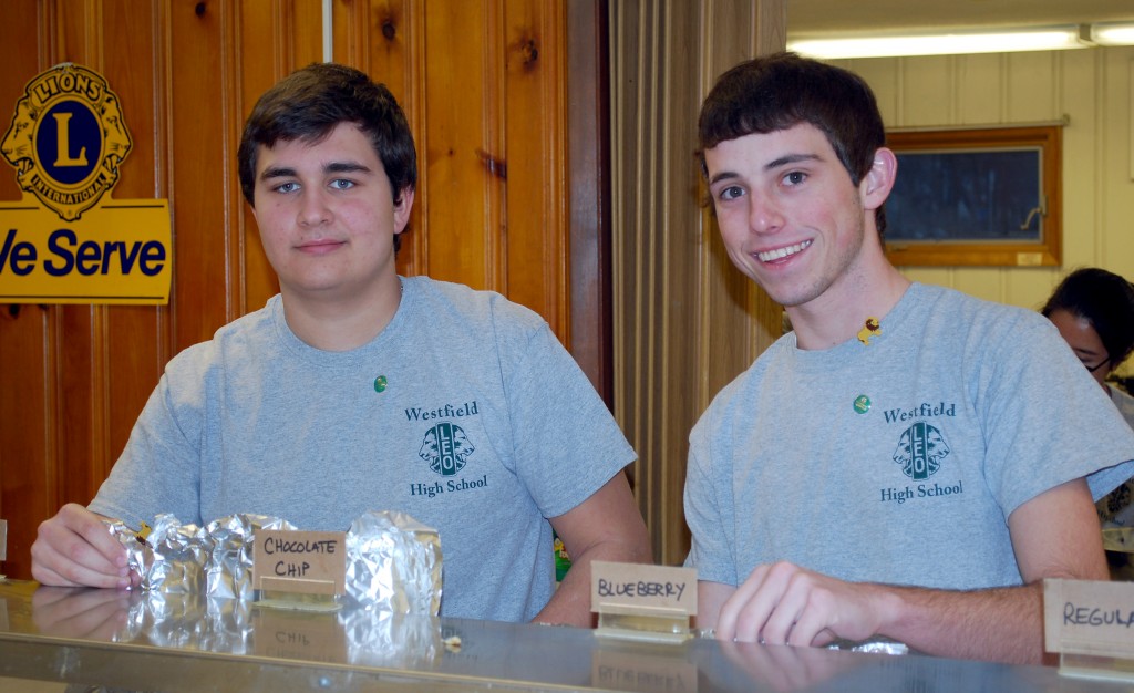 Seniors Dylan Otto and Robert Draper, who also serves as Leo Club president. (Photos provided by Jeff Larrison)