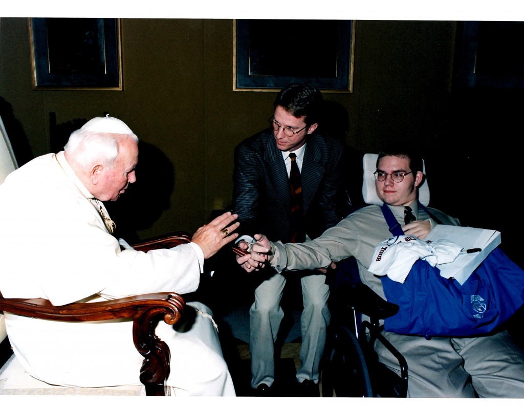 Dietzen had an audience with Pope John Paul II in 2001 with Joe Flitcraft. Someone later told Dietzen, “It was great that Joe got to meet the Pope.” Dietzen responded, “I think it’s cool that the Pope got to meet Joe!”