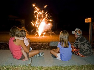 Personal fireworks can only be set off on private property and at certain time and dates in Westfield.