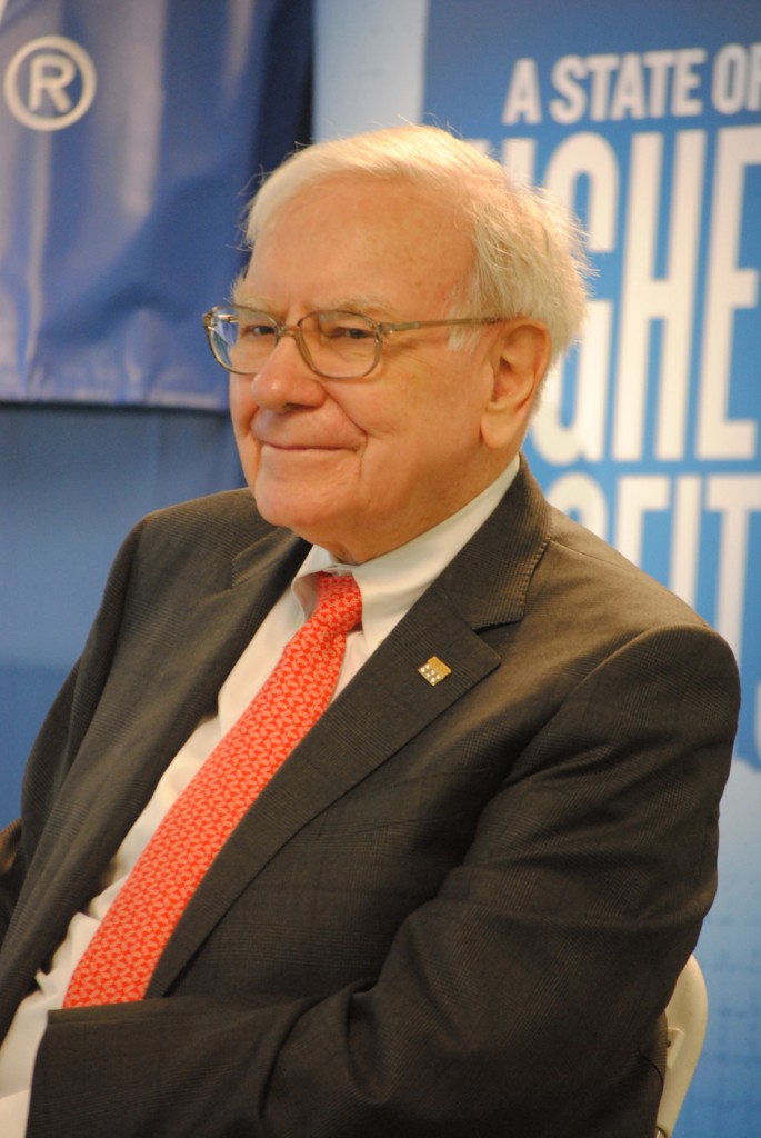 Billionaire investor Warren Buffett was in Carmel Monday to officially open the new GEICO facility. GEICO is a subsidiary of his company, Berkshire Hathaway, (Photo by Katy Frantz)