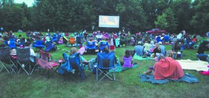More than 100 members of the public enjoy “Brave” on July 26 at Asa Bales Park.
