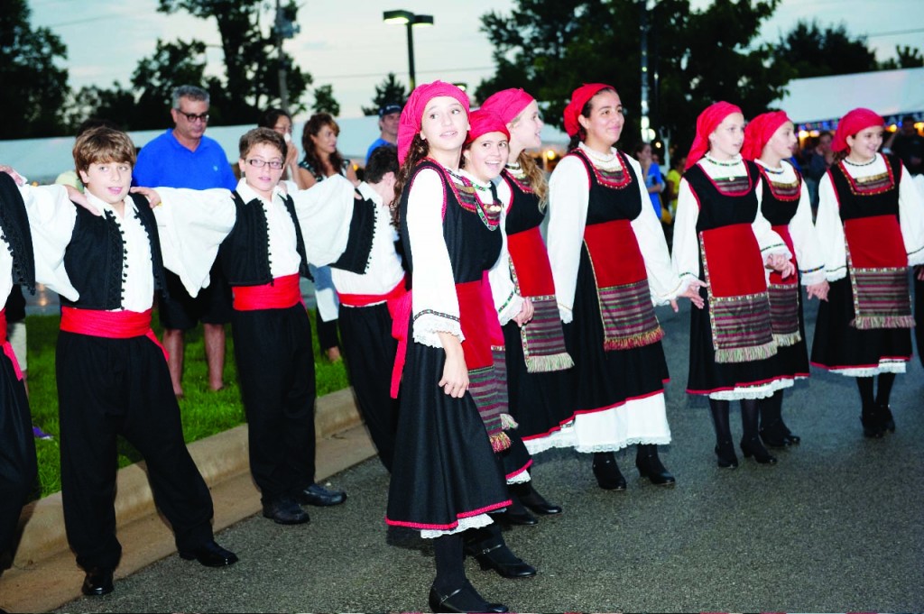 Members of the Youth Holy Trinity Hellenic Dance Troupe perform.