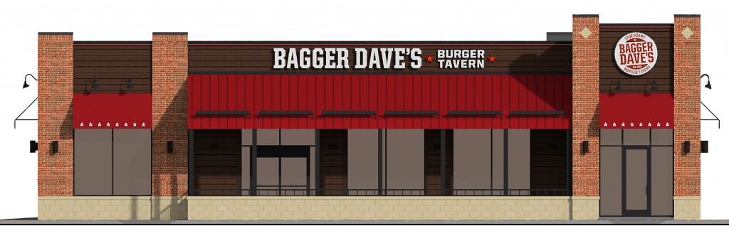 An artist rendering shows what the proposed Bagger Dave’s Burger Tavern building will look like to motorists along 146th Street.
