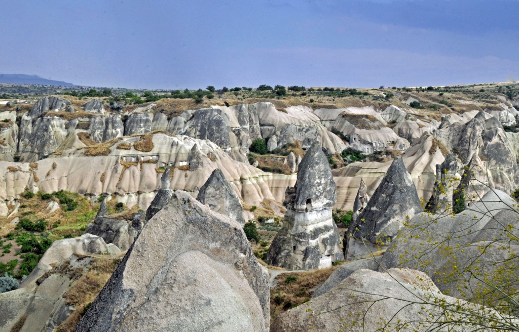 Homes have been created from hollowing out the soft lava of the fairy chimneys. (Photo by Don Knebel)