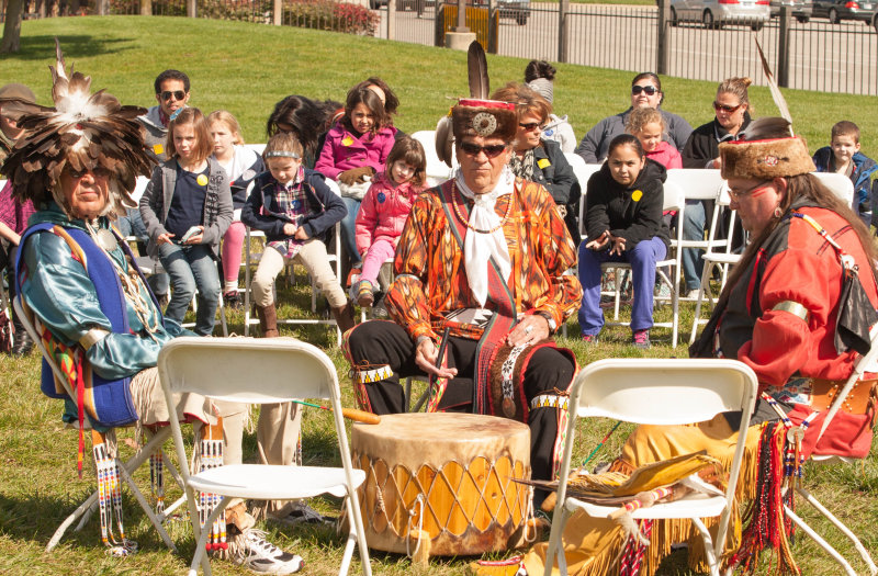 Mike Pace, an experienced specialist and interpreter in Conner Prairie’s Lenape Indian Camp, as well as a member of the Lenape Indian Tribe, said he educates visitors about accurate facts of Indian tribes and dispels the myths created from TV or rumors. (Submitted photo)