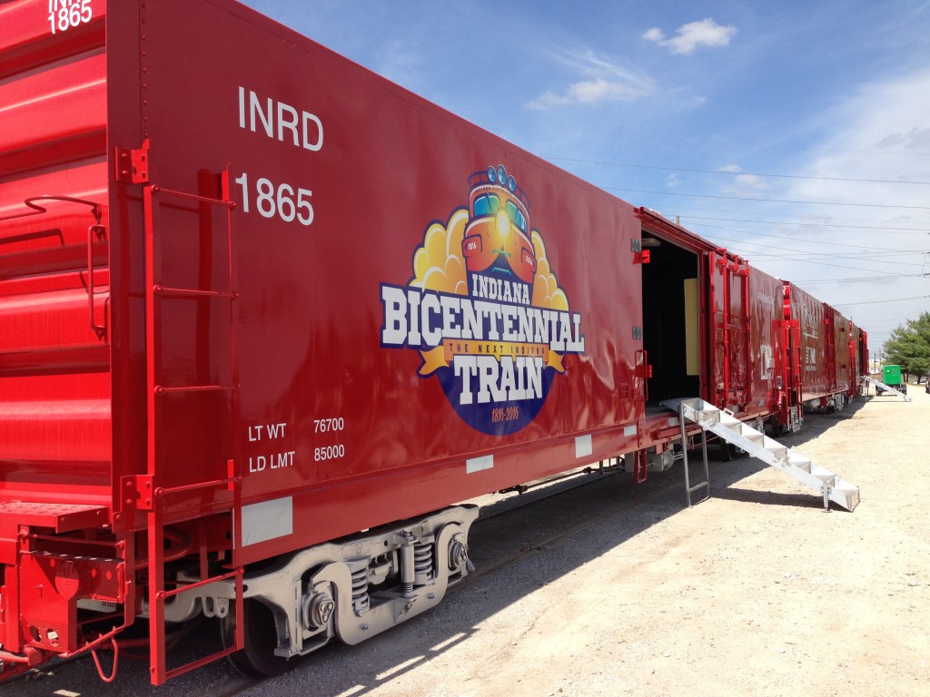 The Indiana Bicentennial Train was formerly known as the Indiana History Train from 2004 to 2008.  