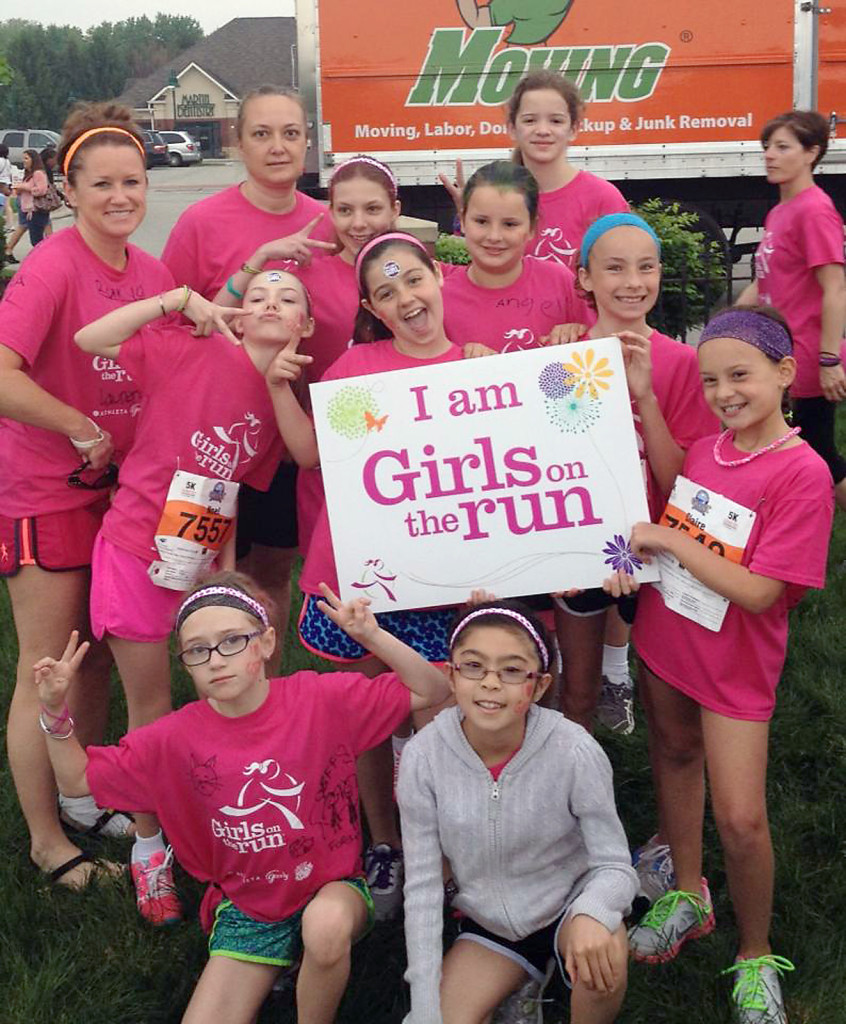 A group of Girls on the Run Hamilton County runners participate in a spring 5K run. On Nov. 16 the organization will host its first race. (Submitted photo)