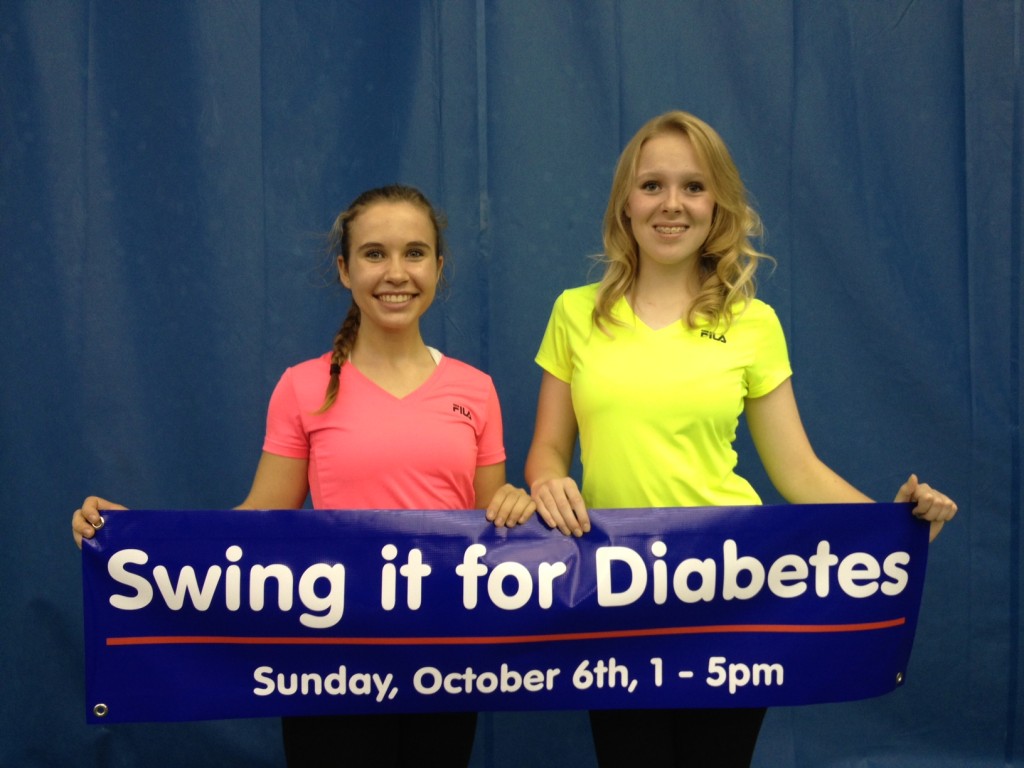 Carmel High School juniors Sophia Gould and Vivian Heerens turned their passion for volunteerism into helping loved ones with diabetes. They organized the fundraiser Swing It for Diabetes.