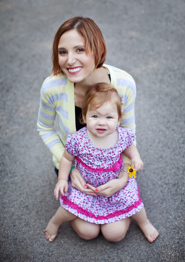 Sara Moyer Carpenter with her daughter, Annaliese (Photo by Abby Custer Photography.)