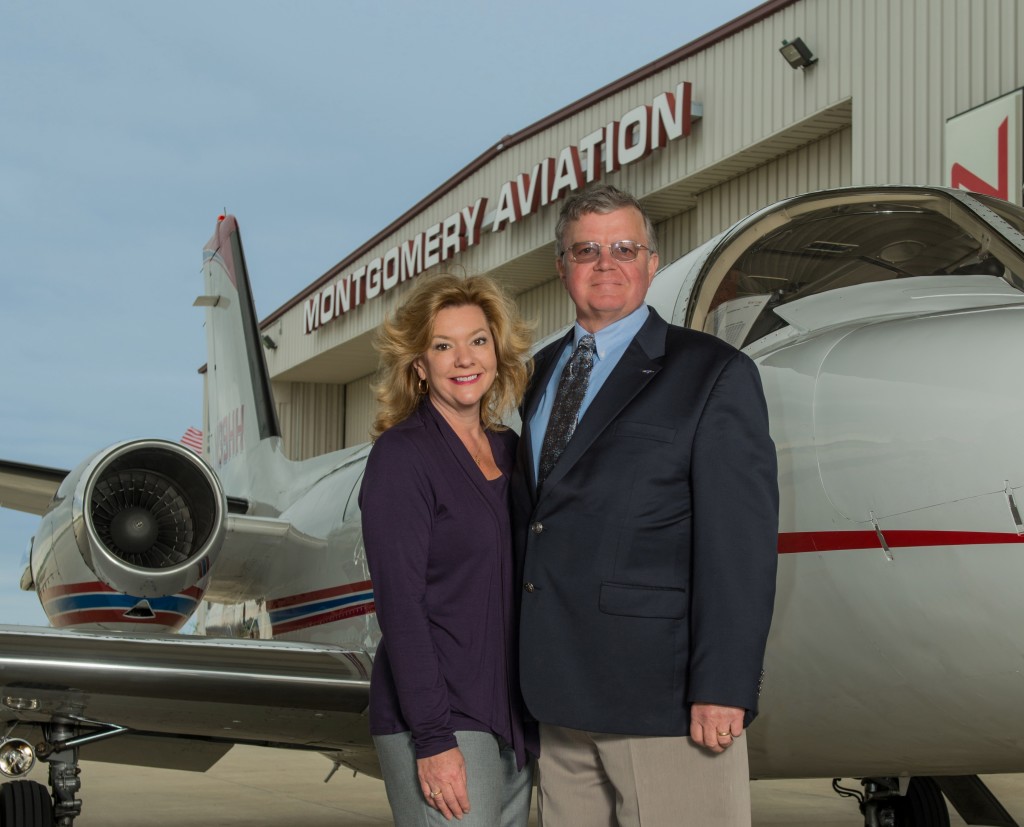 Zionsville residents Andi and Dan Montgomery own Montgomery Aviation which operates the Indianapolis Executive Airport, 11329 East Ind. 32 Zionsville. (Submitted photo)