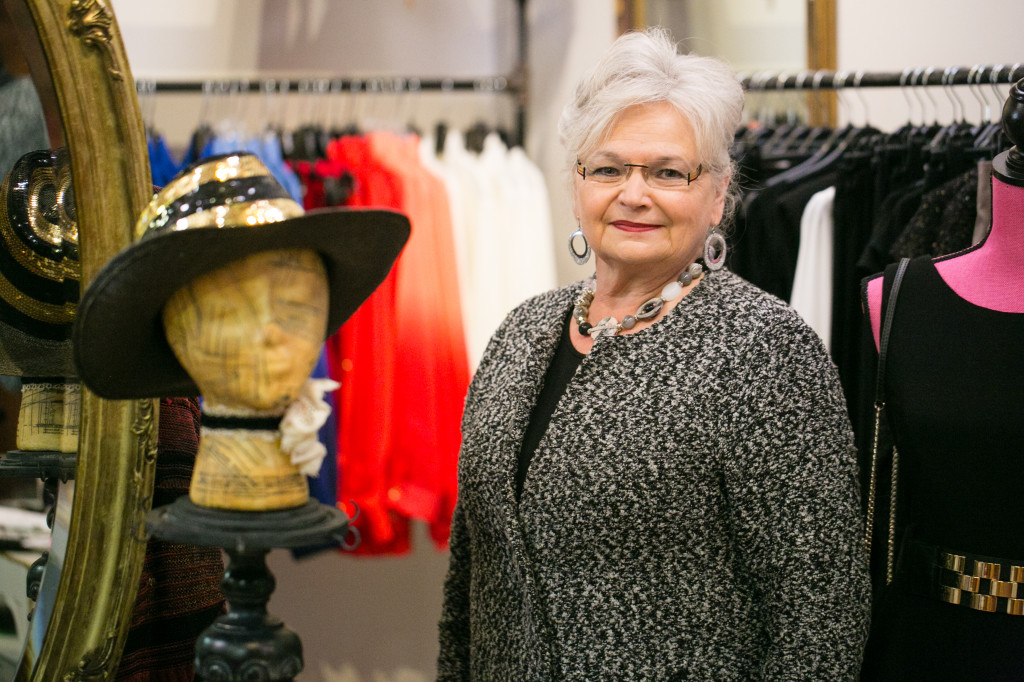 Siro Derrer-Brooks in her new Zionsville boutique, Siro’s Chic Boutique. (Photo by Anya Albonetti.)
