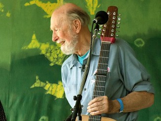 Pete Seeger at age 88 photographed on 6-16-07 at the Clearwater Festival 2007 by Anthony Pepitone