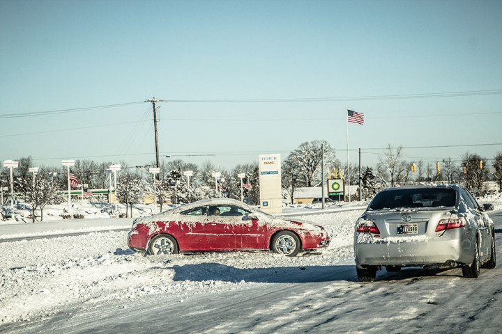 Last week’s winter storm blanketed central Indiana with more than a foot of snow. Subzero tempatures were also a major concern for those at risk for frost bite. (Photo by Brian Brosmer)