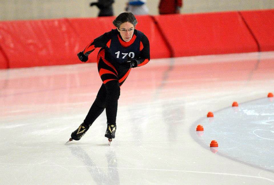 Carmel resident Robin Wachtel found her competitive spirit through speed skating. (Submitted photo by Stephen Penland)