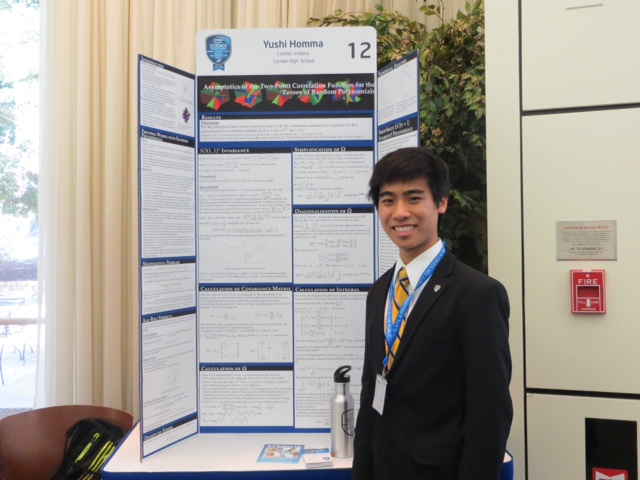 Carmel High School senior Yushi Homma was a finalist in the national Intel Science Talent Search for his original research into polynomials and their coefficients. (Submitted photo)
