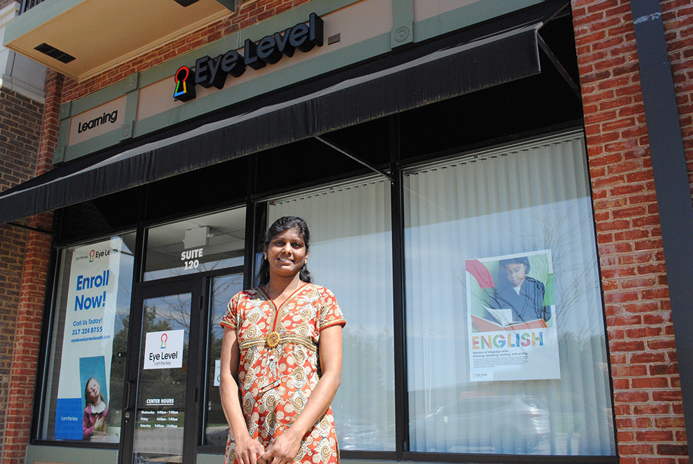 Owner Latha Annamalai runs Eye Level Learning to help students improve their Math and English skills. (Staff photo)