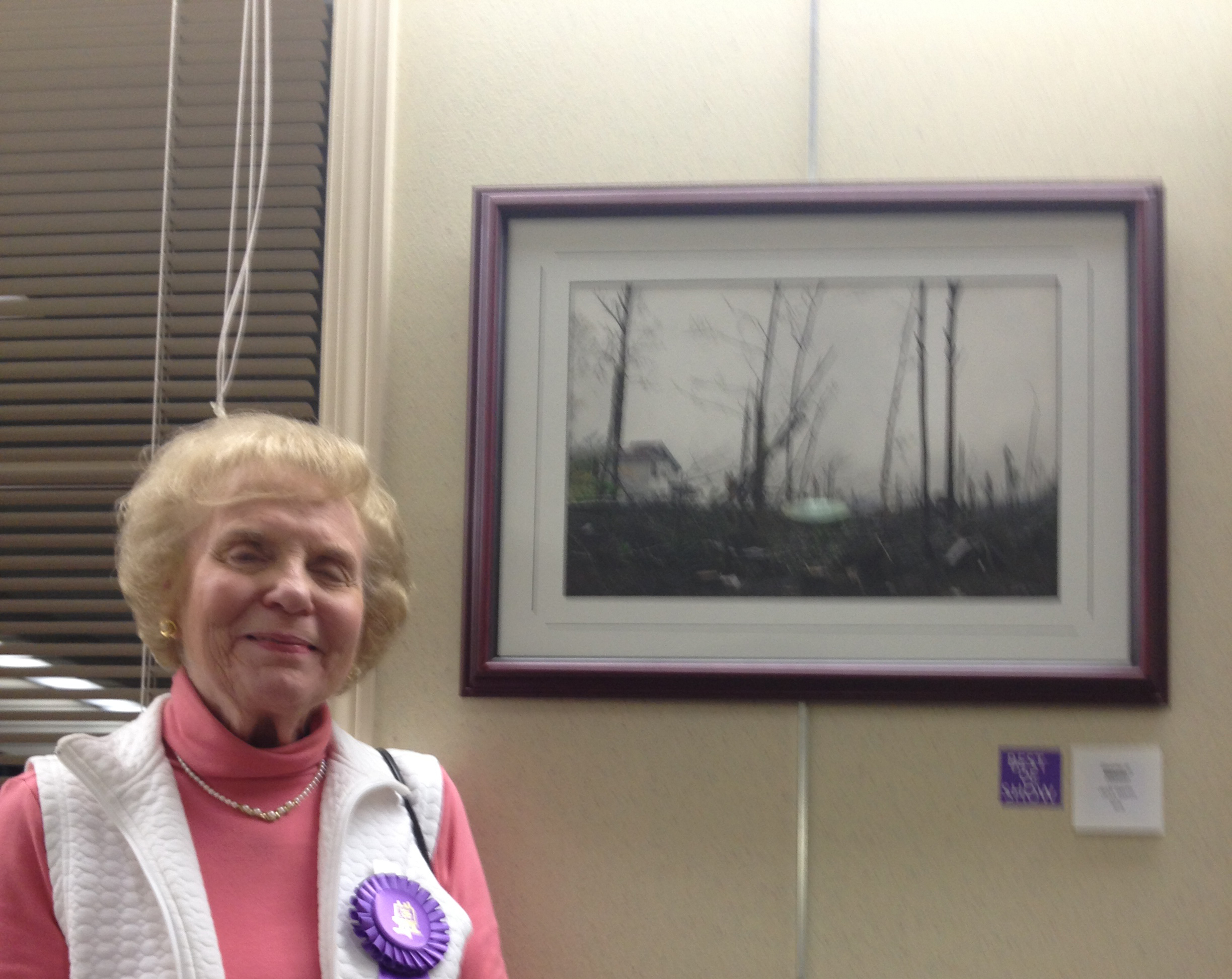 Jean Smith with her 2012 Indiana Artists Club Fall Membership Exhibit Best of Show.