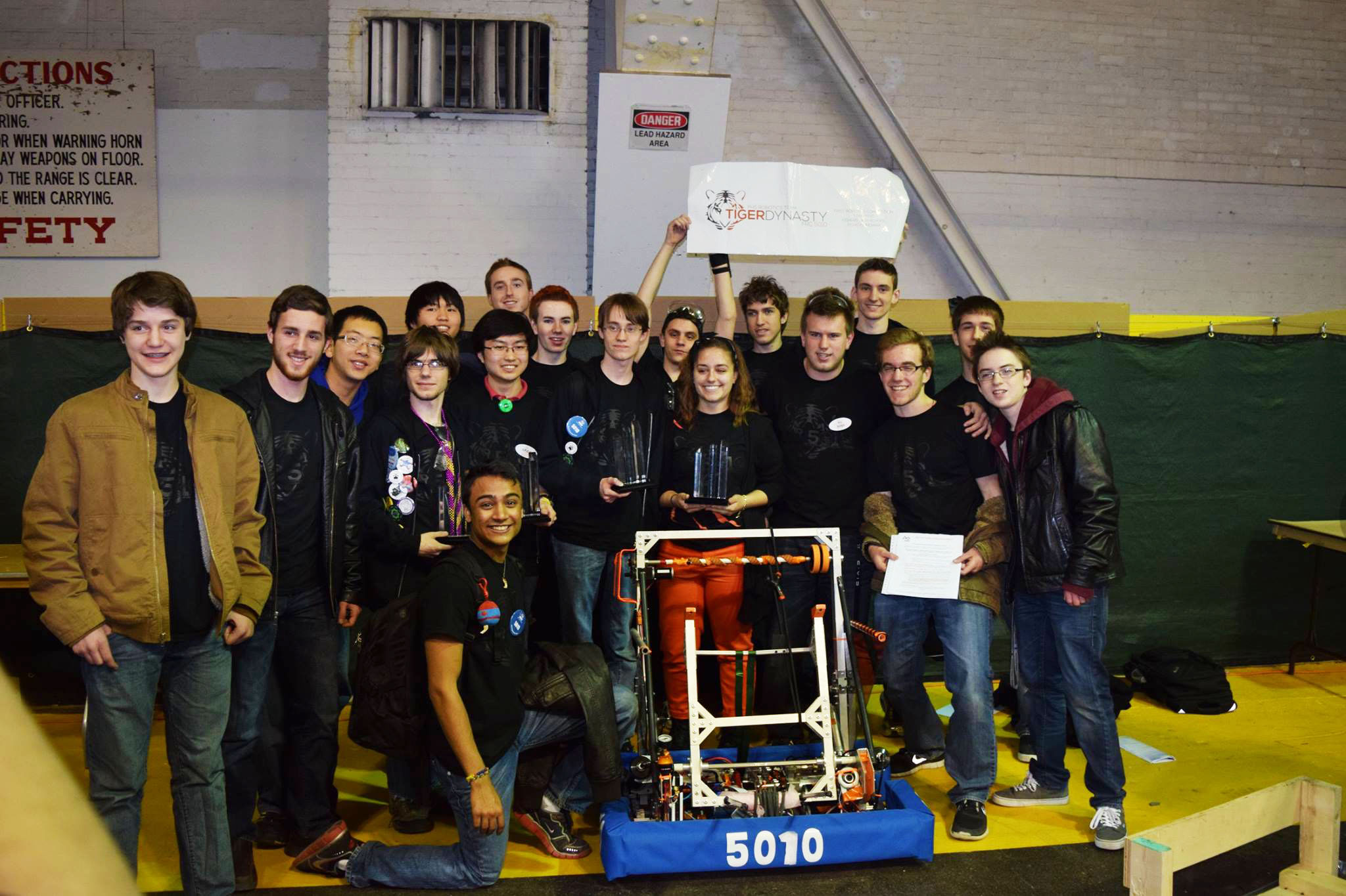 FHS’s Tiger Dynasty participated at the Boilermaker Regional at Purdue University, winning awards for First Year Rookie and Rookie All-Star. The awards qualified Fishers to compete at the FIRST World Championship April 23-26 in St. Louis. (Submitted Photo.)