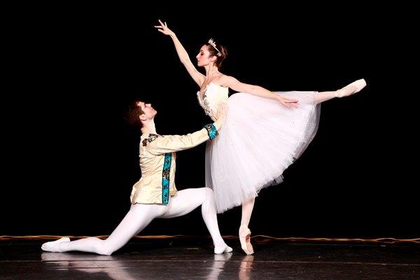 Christian Griggs-Drane and Micaelina Ritschl will perform in the ballet performance of Cinderella at Clowes Hall on April 26. (Submitted photo by Brent Smith)