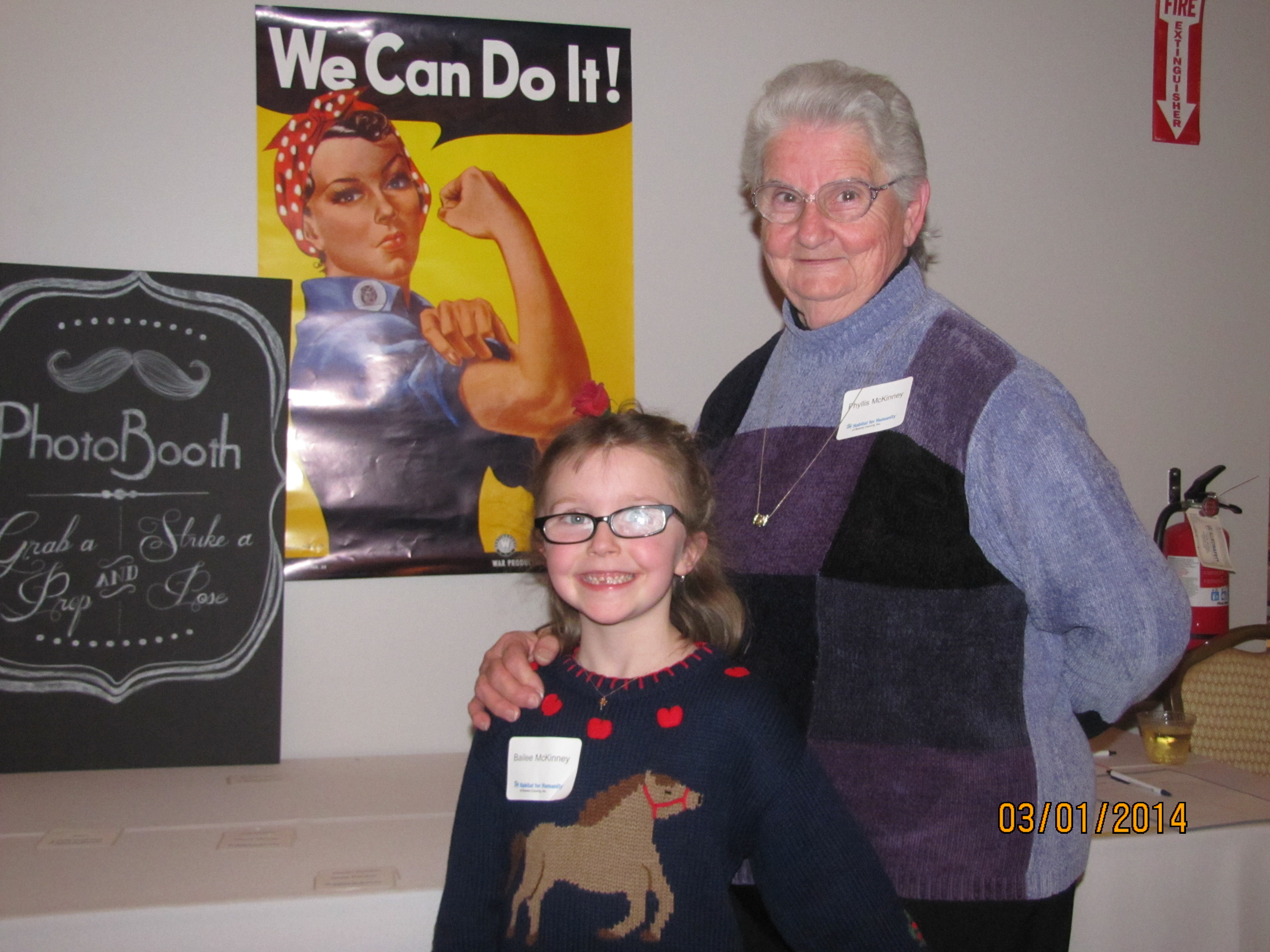 Phyllis and her granddaughter, Bailey, are anxiously awaiting the building of their new home.  (Submitted photo) 