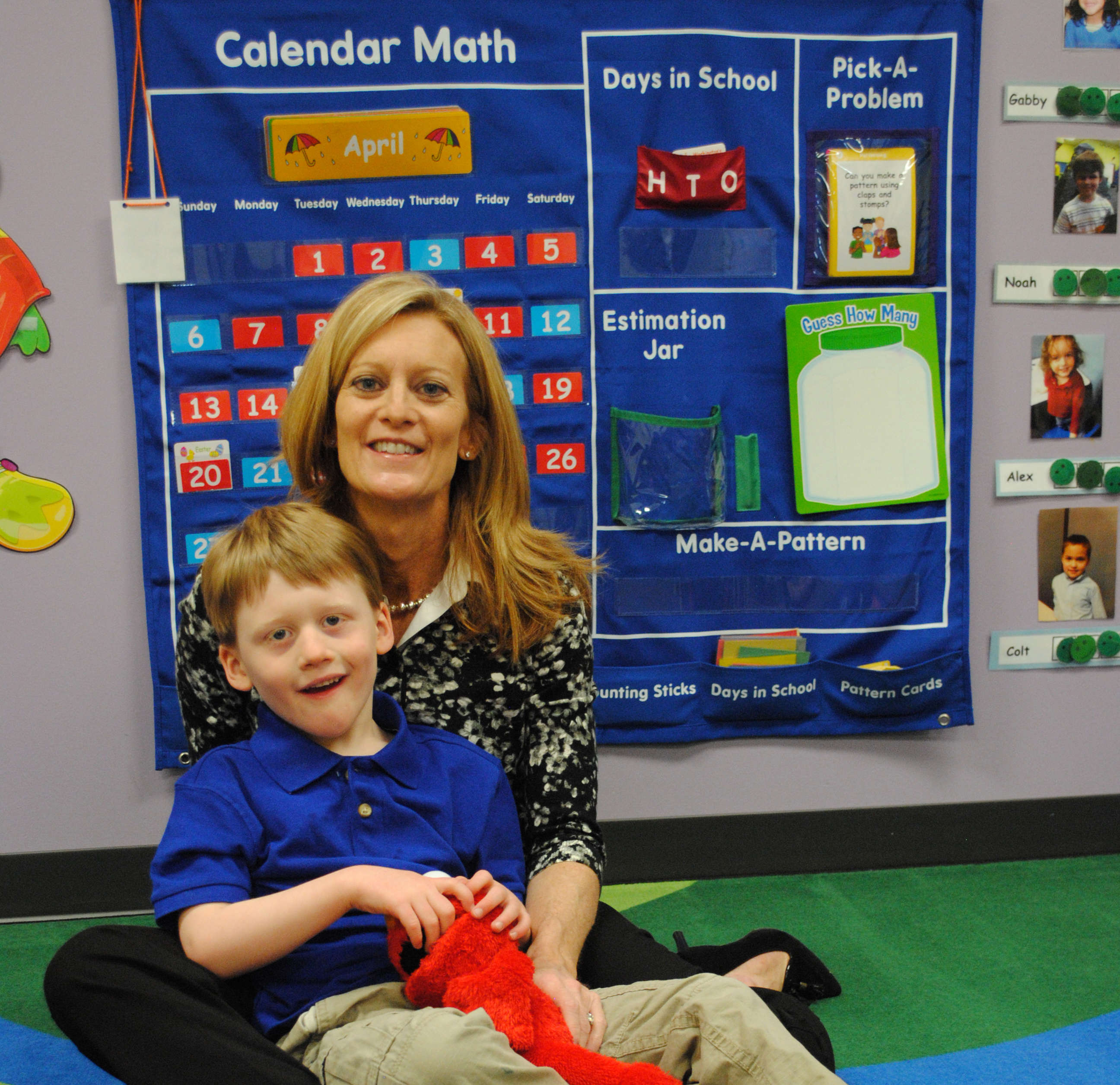 Kathy Rokita takes her son Teddy to school at the Little Star Center in Carmel, where he gets one-on-one therapeutic assistance. (Photo by Adam Aasen)
