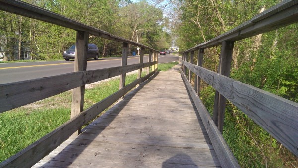 Carmel plans to dismantle an old boardwalk and install a new paved bike path in its place. (Staff photo)