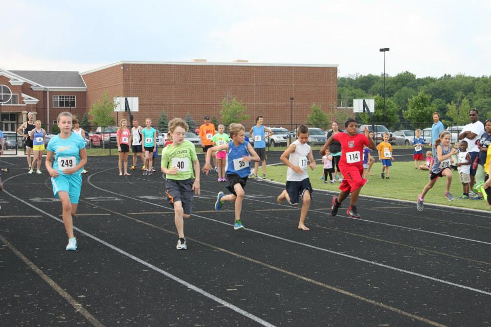 Kids and adults of all ages run with All Comers Track. “It’s a fun way to get a track workout,” said director Brandon Daugherty. (Submitted photo)