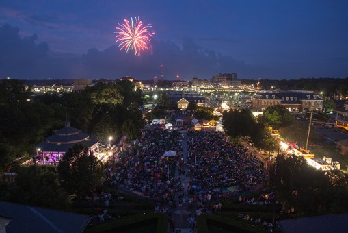 The fireworks display will be visible from all over downtown Carmel. (Submitted photo)
