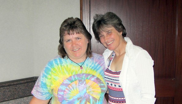 Carmel residents Renee Mueller and Teresa Tibbs were married June 25 at the Hamilton County Courthouse. (Staff photo)