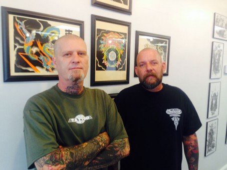 From left, Jay Schuler and Neil Foster will bring more than 25 years experience to Indiana Tattoo Company in Carmel. (Staff photo)