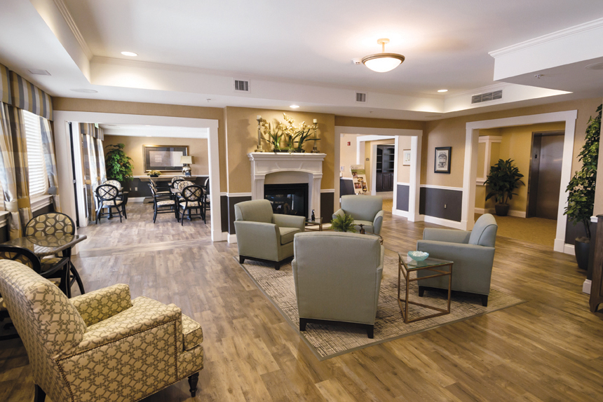 he Grand Parlor at the new Meadow Brook Senior Living Community in Fishers. (Submitted photo)
