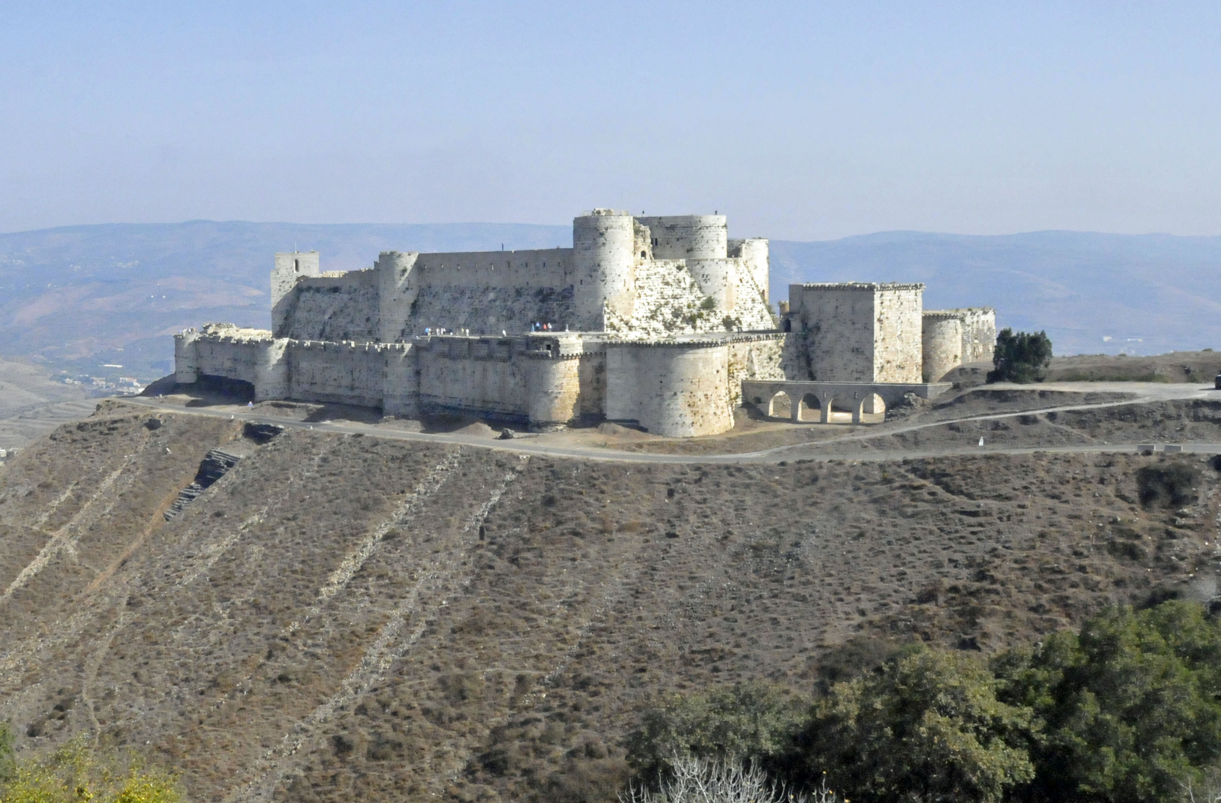 Crac des Chevaliers near Homs, Syria. (Photo by Don Knebel)