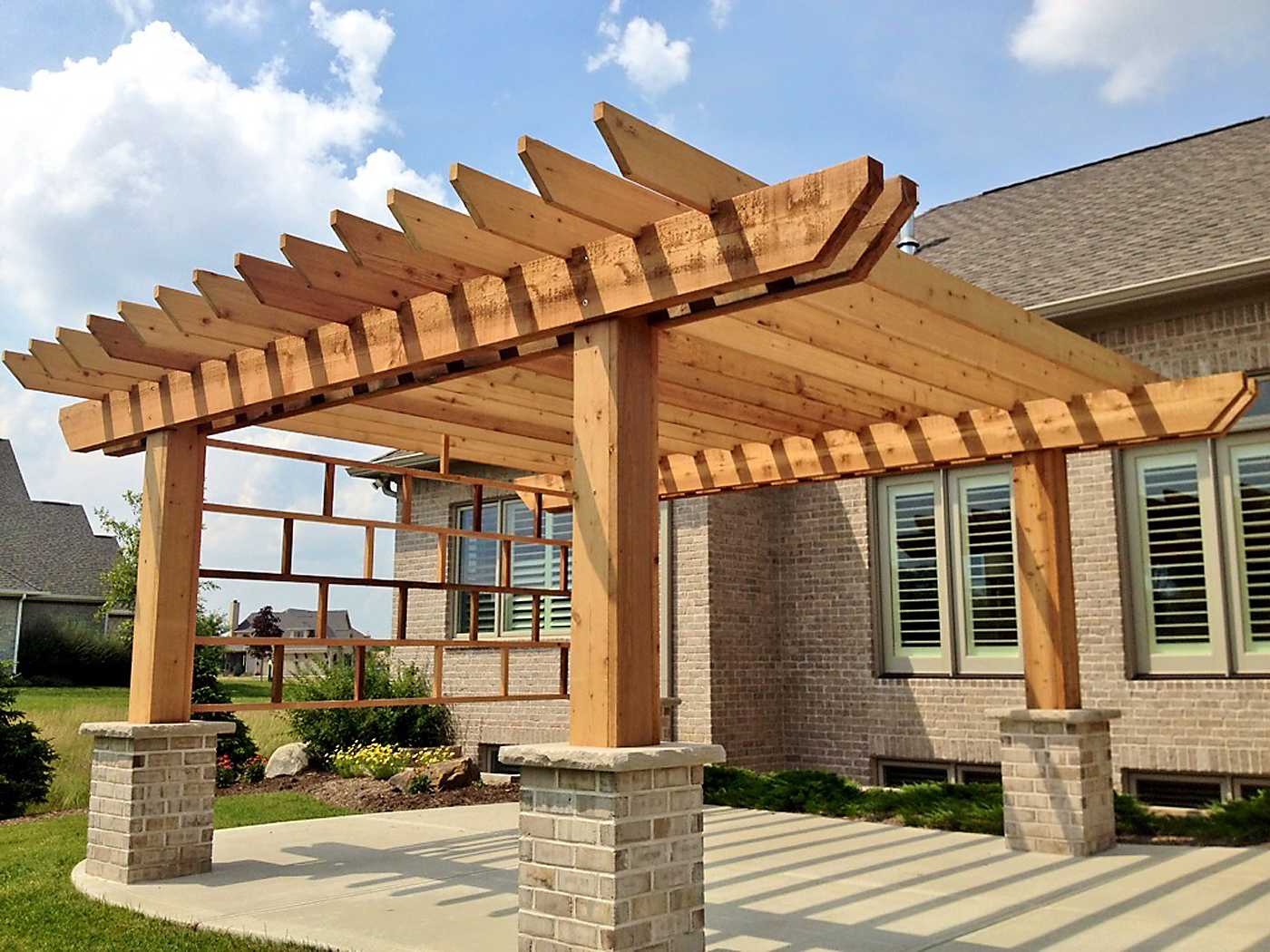 A properly planned pergola can offer relief from the sun as even the columns and posts contribute to the shade. (Submitted photo)