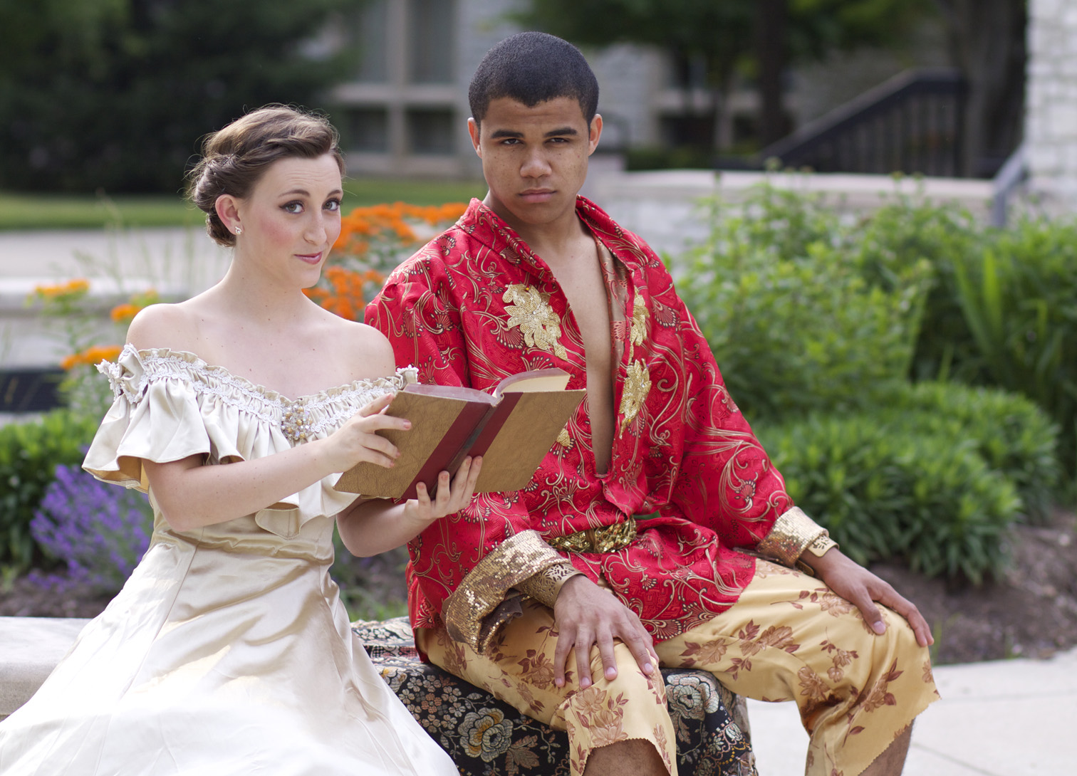 Aaron Huey and Elizabeth Hutson play the King and Anna in the “The King and I.” (Submitted photo)