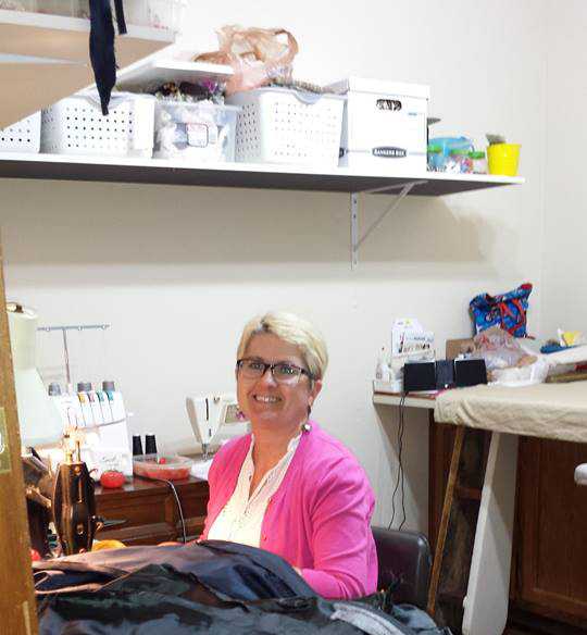 Rachel Bristow, owner of Creative Cousins, opened her business after 27 years of sewing for Men’s Warehouse. (Submitted photo)