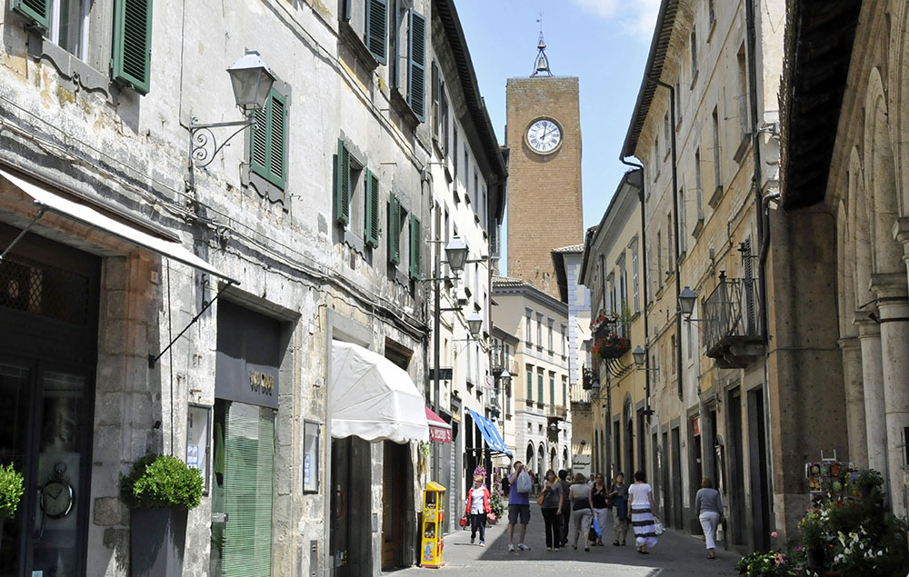 Thirteenth-century Clock Tower in Orvieto, Italy. (Photo by Don Knebel)