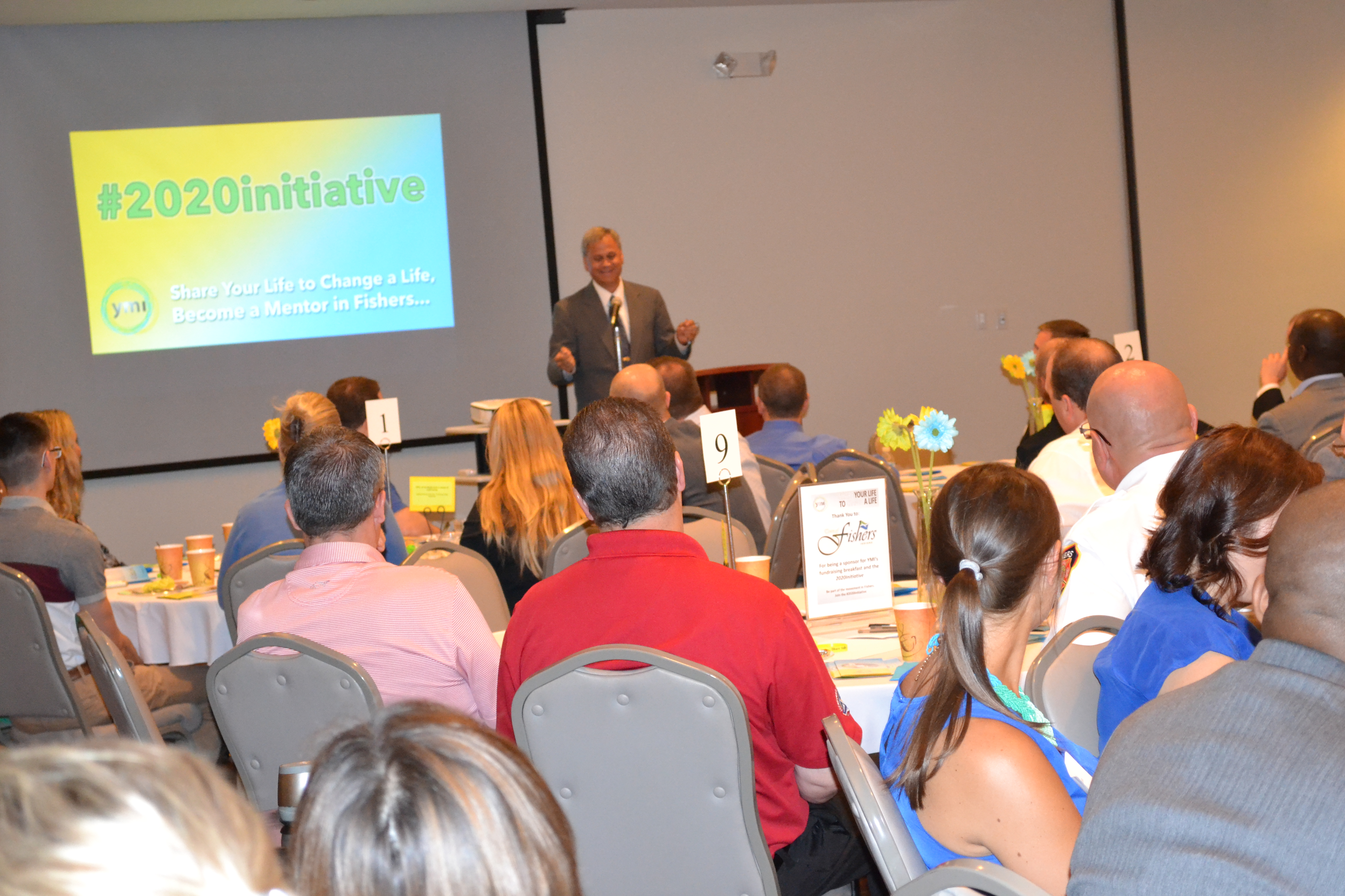 State Senator Jim Merritt address a Youth Mentoring Initiative breakfast Sept. 4.  The breakfast was held to raise funds for the program’s new 2020 initiative. 