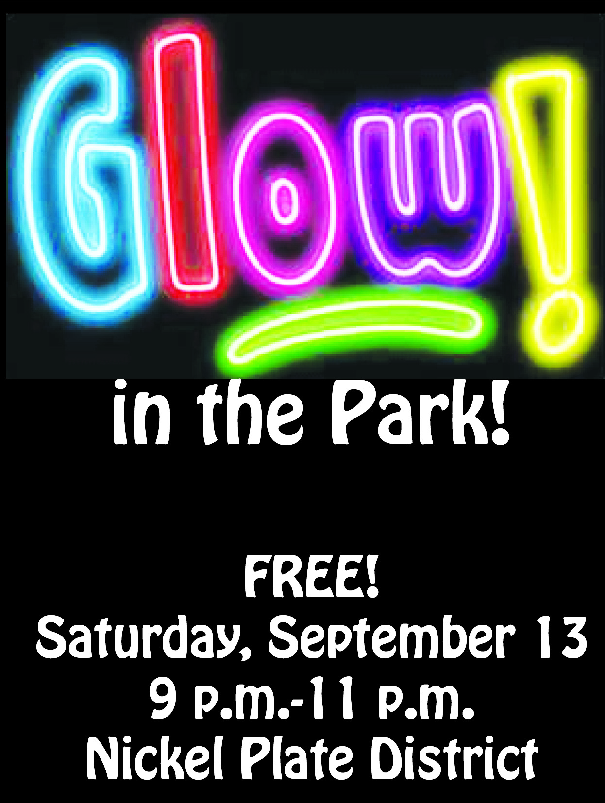 Glow in the Park is a new event put on by Fishers Park and Recreation similar to Mud Day held in July (Submitted photo)