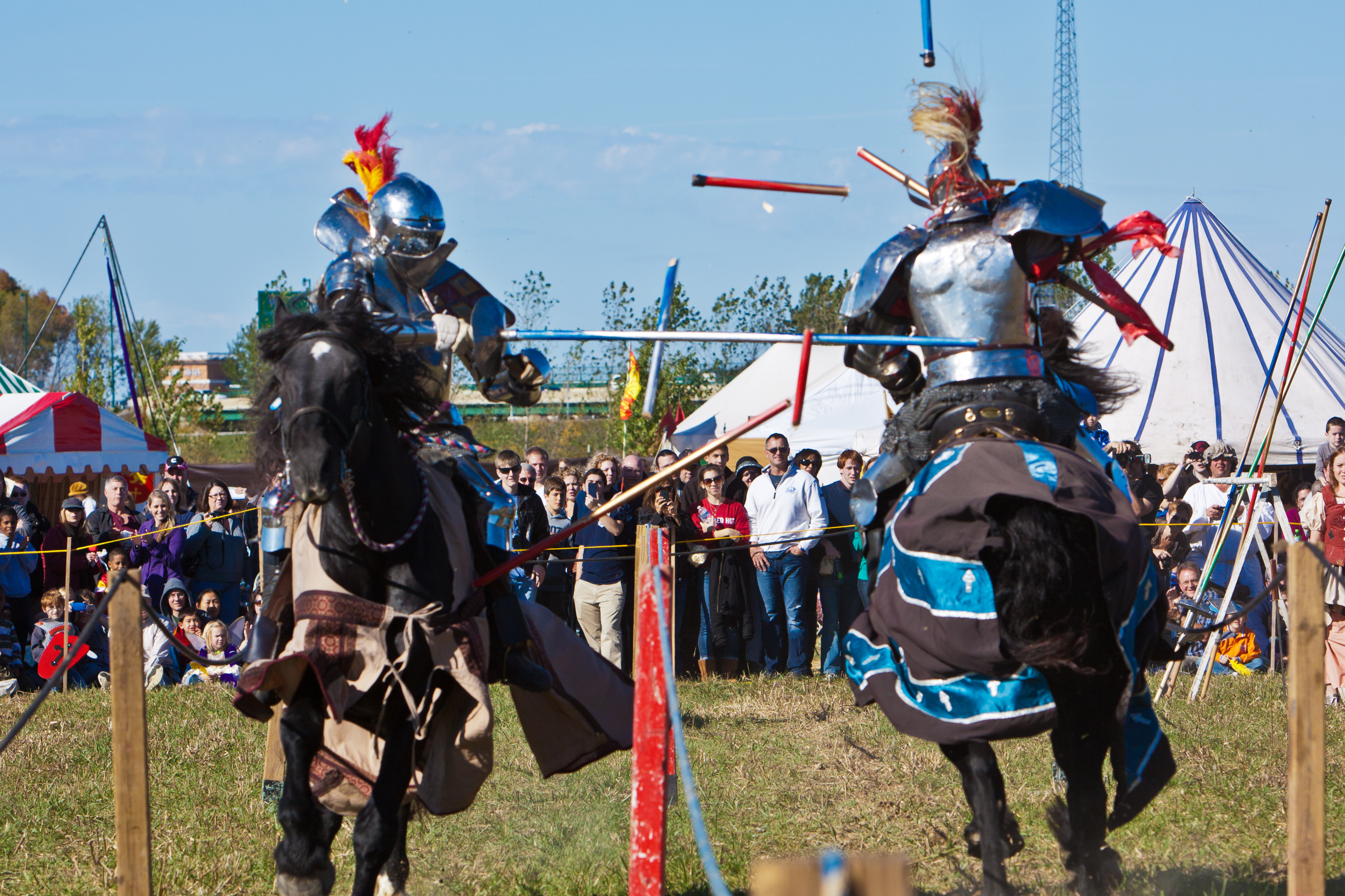 Jousting is one of the highlights of the two-day Renaissance Faire events held at Saxony Village at 131st Street and Olio Road to raise money for Sisters Cities of Fishers. (Submitted photo)