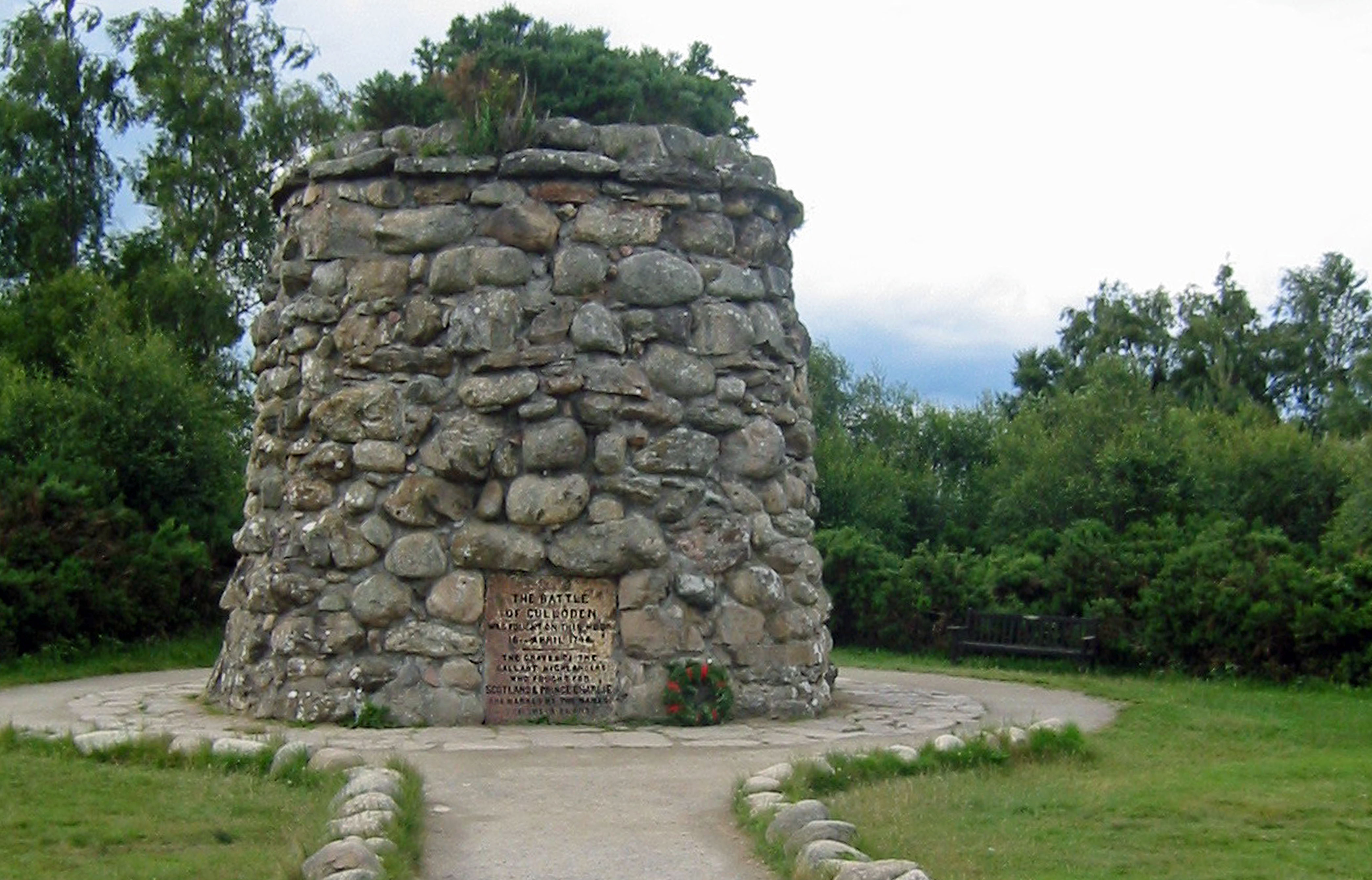 Cairn at Scotland’s Culloden Battlefield (Photo by Don Knebel)