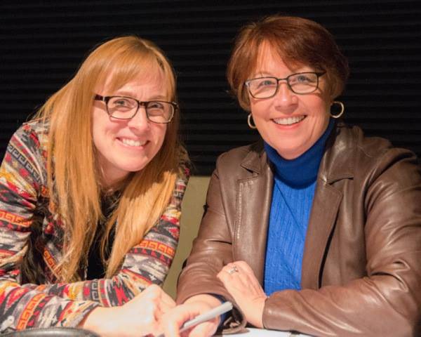 Susan McClelland and Patricia See are the founders of the Zionsville Radio Players. (File photo)