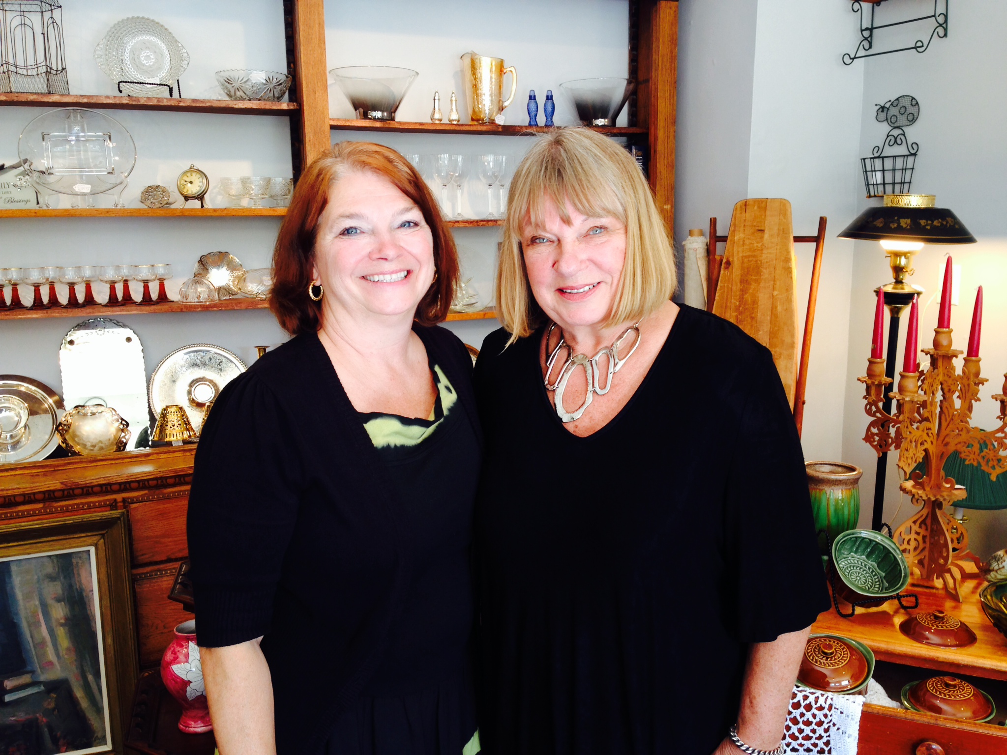 From left, Sherry Kancs and Dace Abeltins have opened Pebbles to Pearls Boutique in Westfield.