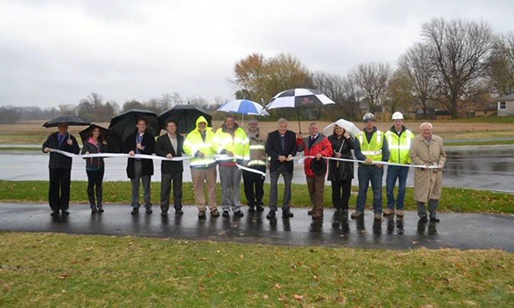 Westfield officials open the new North Union Street connector that will allow businesses and home- owners in the north end of Westfield to continue to access U.S. 31 via the new interchange at 191st Street. (Submitted photo)
