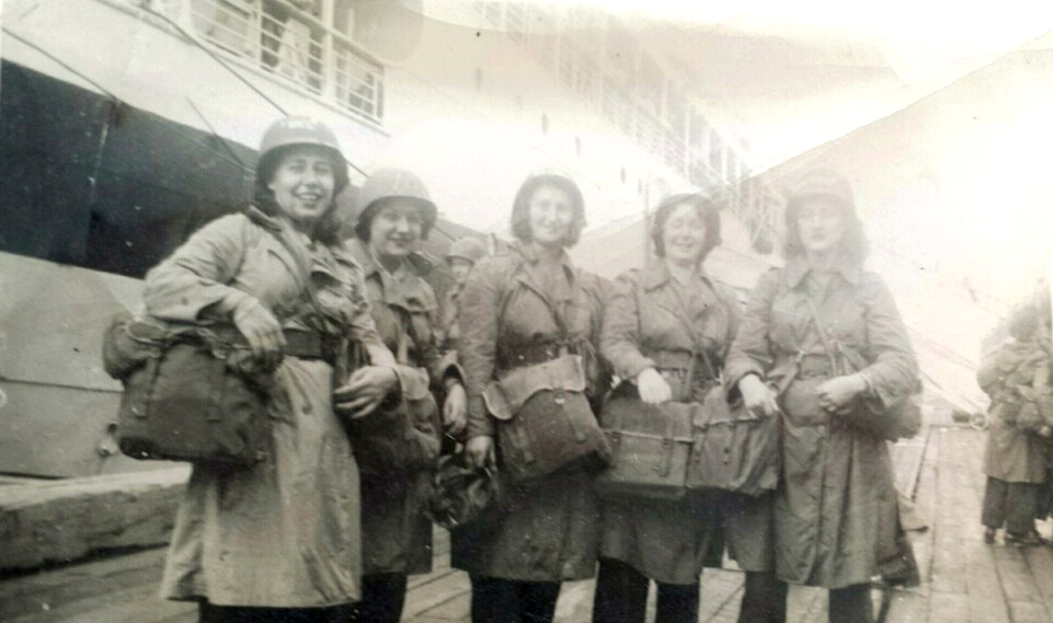 Norma Nelson (far left) alongside other Army nurses during WWII. (Submitted photo)