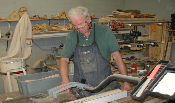 “Gary Reeder is a member of our Carmel Golden K Kiwanis Club and is one of our most active woodworkers,” said Dan Moehn, a member of the Carmel Golden K Kiwanis Club. Pictured here is Reeder working on toys for charitable organizations. (Submitted photo)