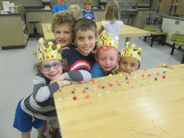 From left to right Holden Caito, Ethan Edds, Alexander Fritts, Jackson Rodriguez and Ben Rodriguez play during their Engineering for Kids Medieval Times summer camp last year. Engineering for Kids is just one of the many programs offered through Eagle rec. (Submitted photo)